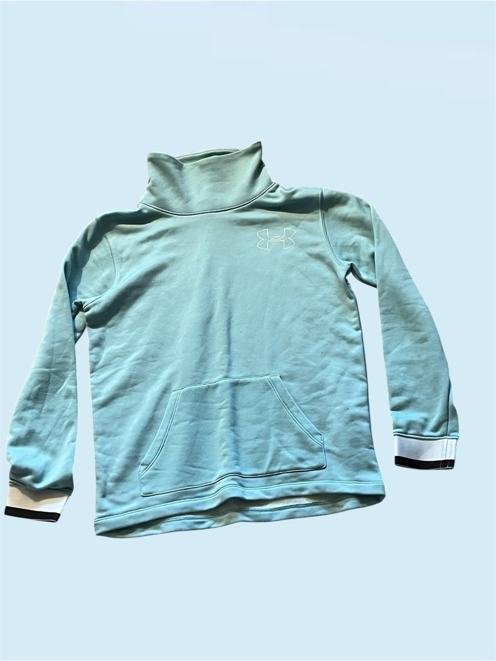 Under Armour Mint Green Girls' Pullover Turtleneck Sweatshirt
